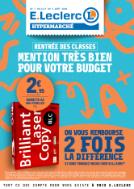 Catalogue E.Leclerc Réunion. Rentrée des classes. Du 7 Juillet Au 2 Août 2026.