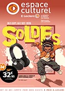 Catalogue E.Leclerc Réunion. SOLDES (ESPACE CULTUREL). Du 5 Septembre Au 4 Octobre 2026.